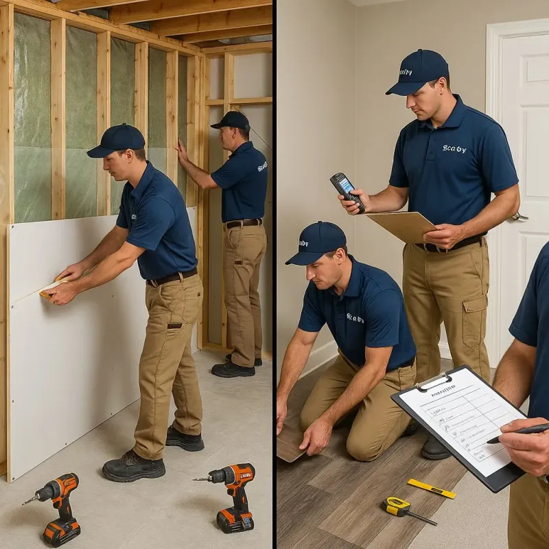 Repairs and Reconstruction process in Pinconning, MI